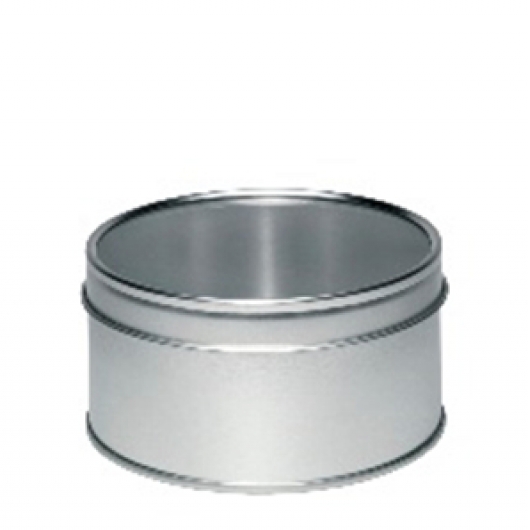 Банка бляшана "Клаудіо", кругла з віконцем, 50гр