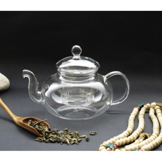 Чайник з ситом скло Ірбіс 600 мл.