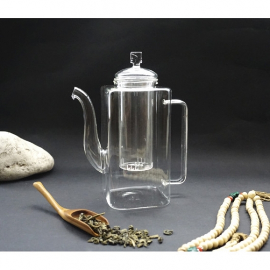 Чайник стекло с стеклянным ситом 750 мл.