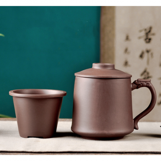 Чашка исин "Чистая" коричневая 420мл.