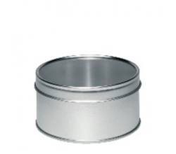 Банка бляшана "Клаудіо", кругла з віконцем, 50гр