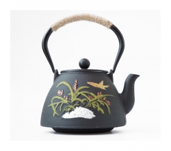 Чайник чугунный тецубин с ситом "Бабочка" 1100 мл