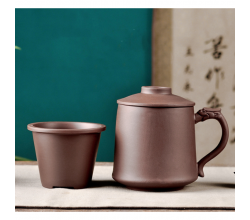 Чашка исин "Чистая" коричневая 420мл.