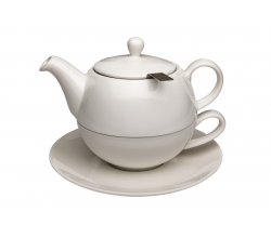 Фарфоровый Чайник с чашкой и блюдцем "Меррит", 500мл